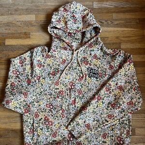 Floral Hoodie with Teddy Fresh Logo